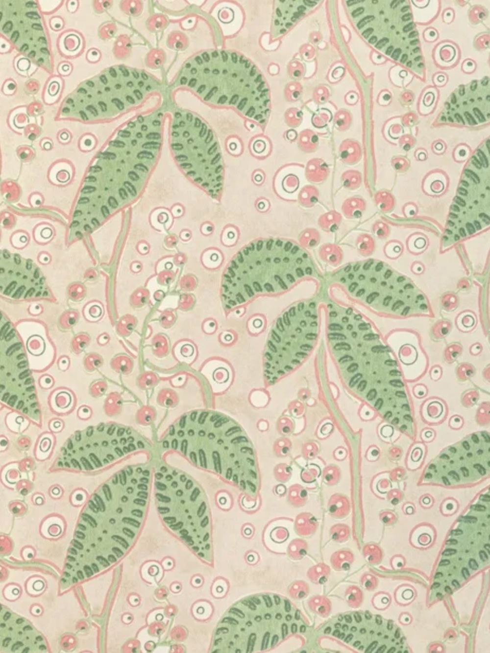 NWT Lee Jofa Wallpaper Putnam Paper Green Rose Double Roll Sealed Bunny Williams
